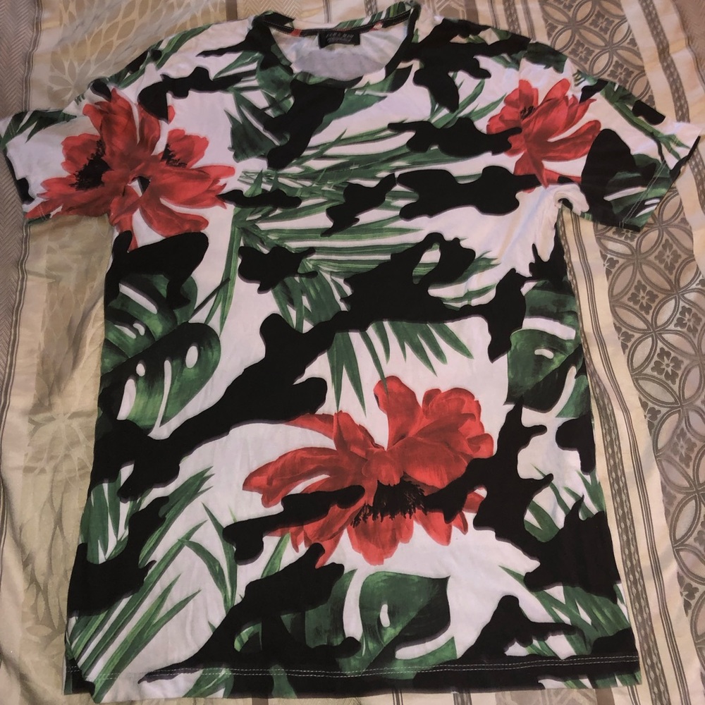 Zara floral pattern tee